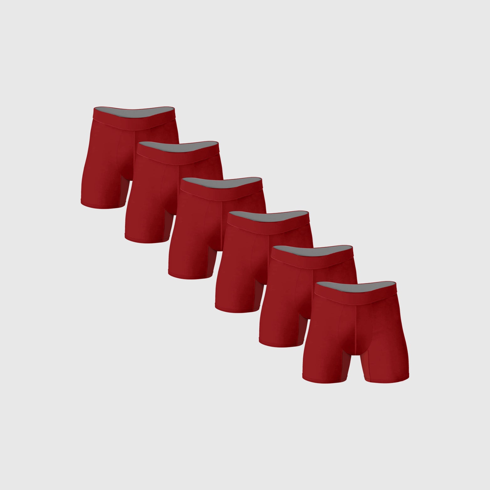 Load image into Gallery viewer, Burgundy Boxer Briefs 6-Pack