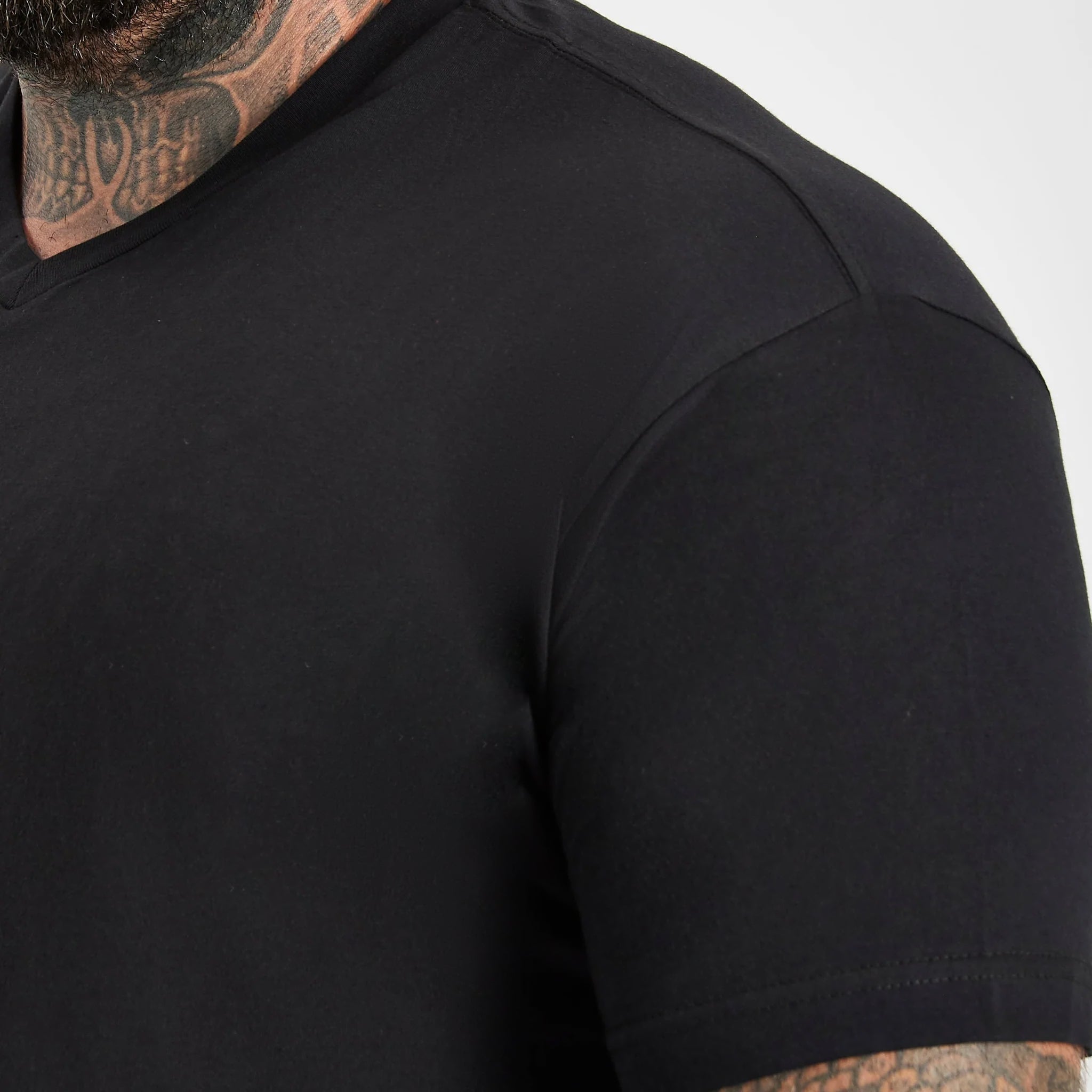 Load image into Gallery viewer, All Black V-Neck 3-Pack