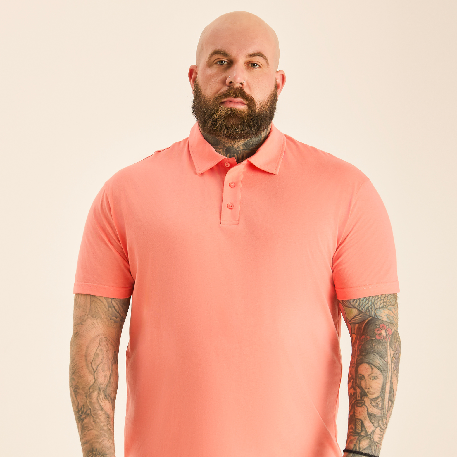 Load image into Gallery viewer, Peach Polo