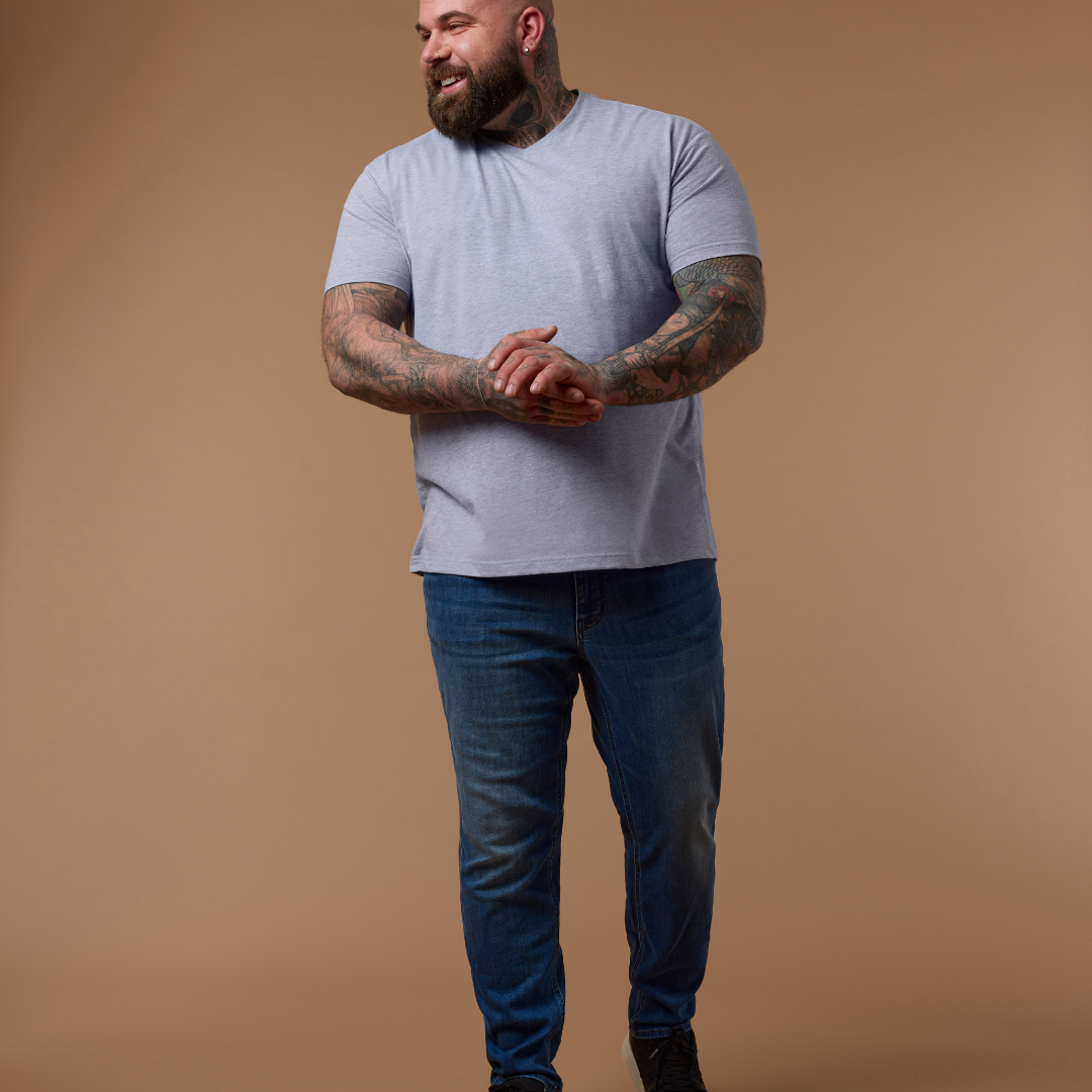 Load image into Gallery viewer, Dark Blue Comfort Jeans