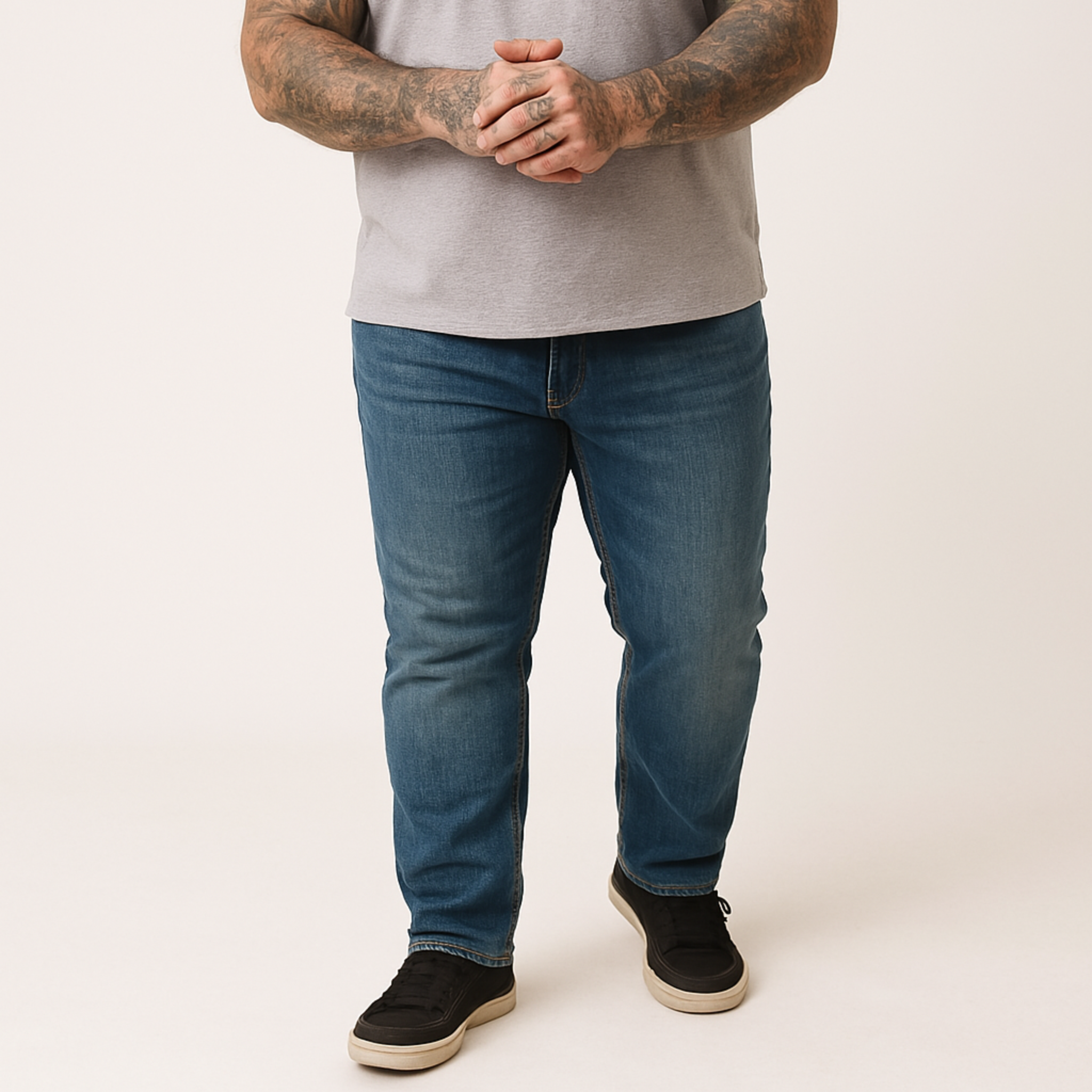 Load image into Gallery viewer, Dark Blue Comfort Jeans