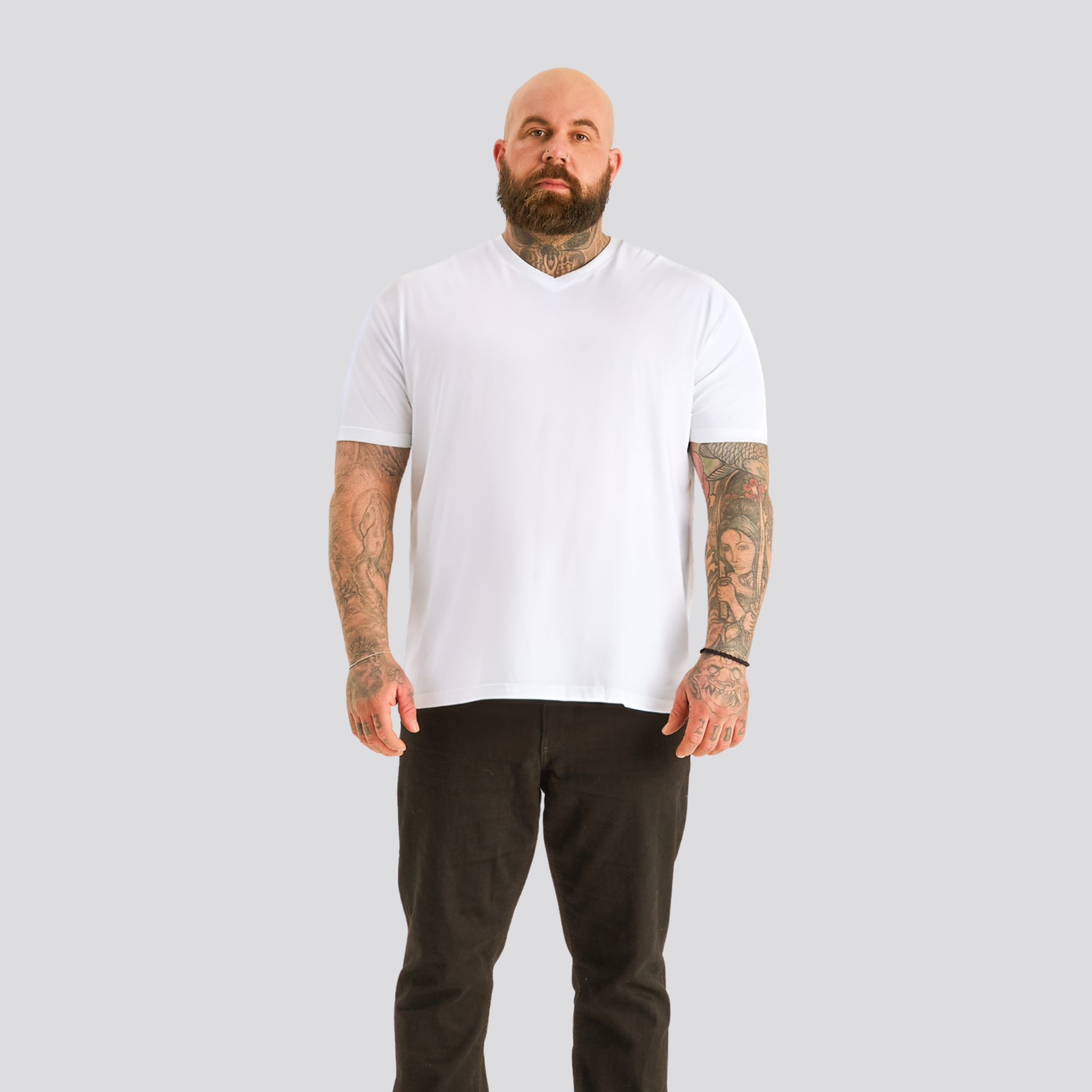 Load image into Gallery viewer, White V-Neck