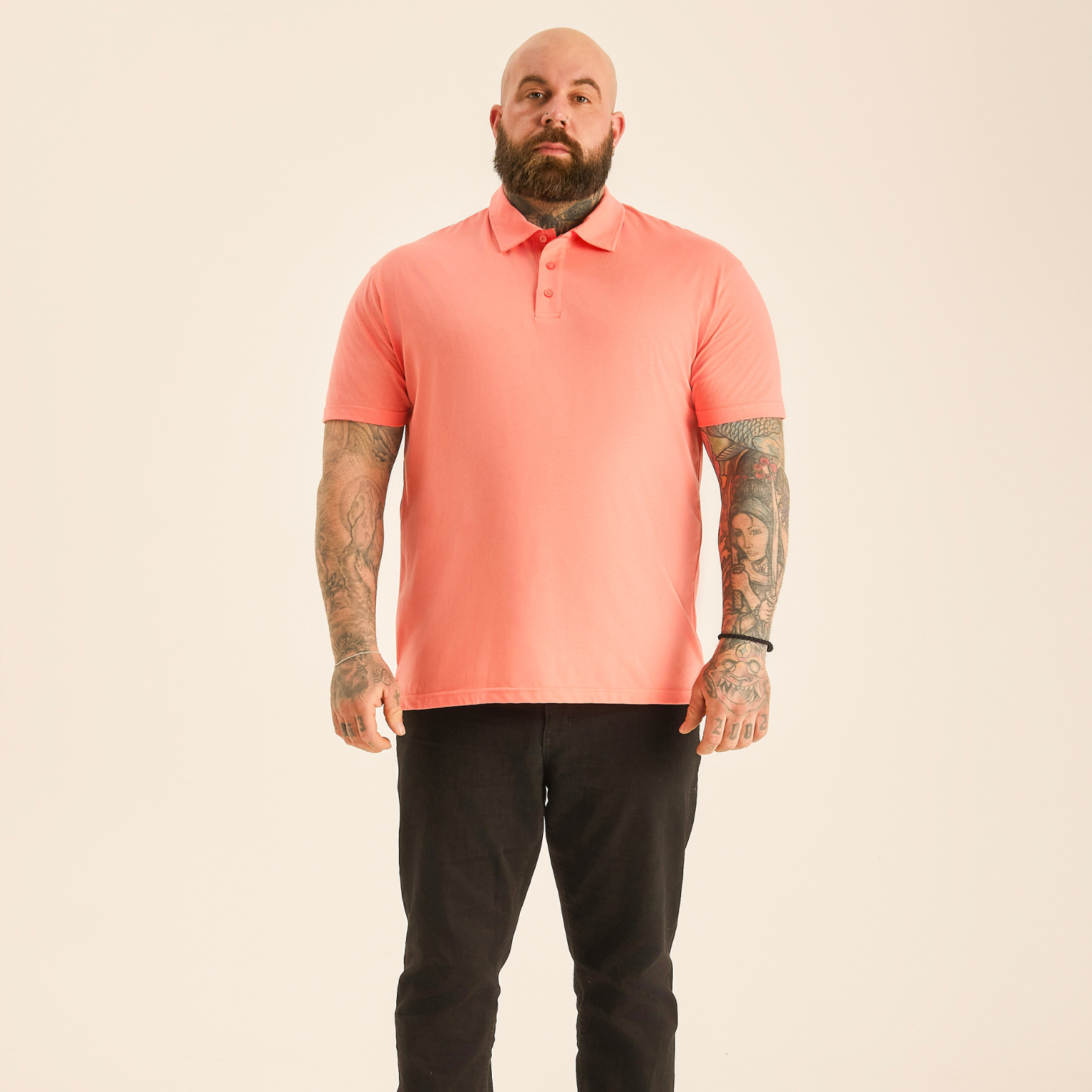 Load image into Gallery viewer, Peach Polo