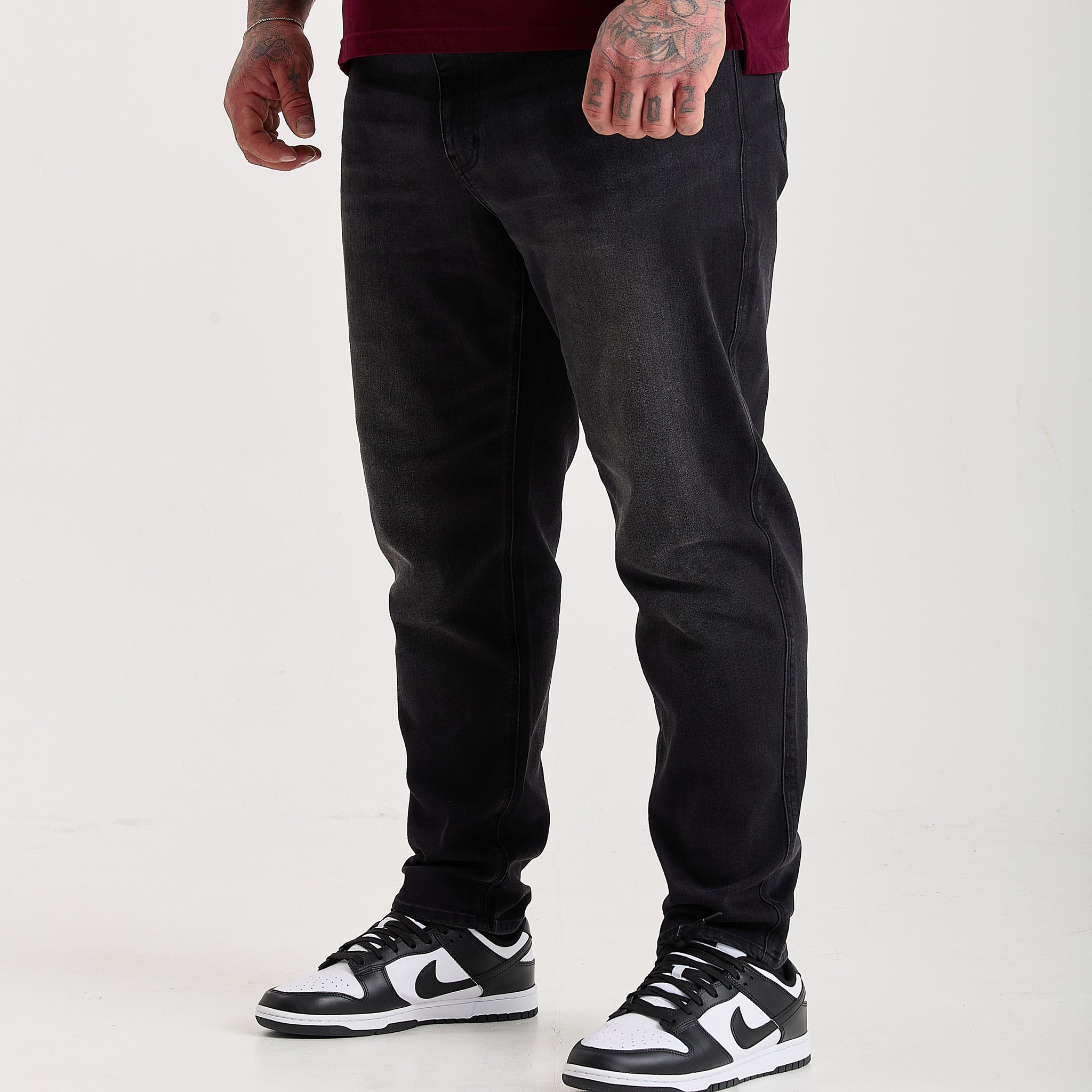 Load image into Gallery viewer, Black Comfort Jeans