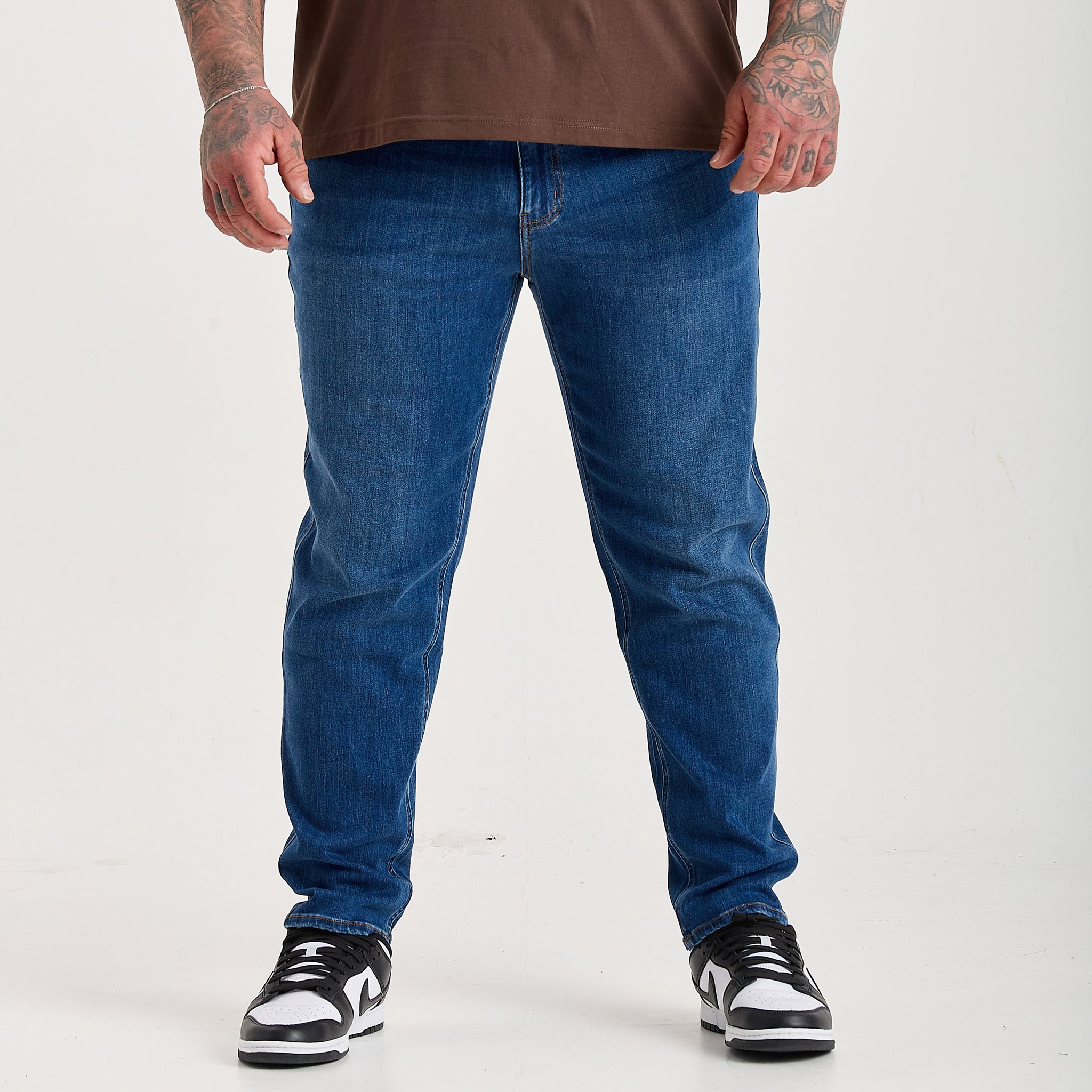 Load image into Gallery viewer, Blue Comfort Jeans