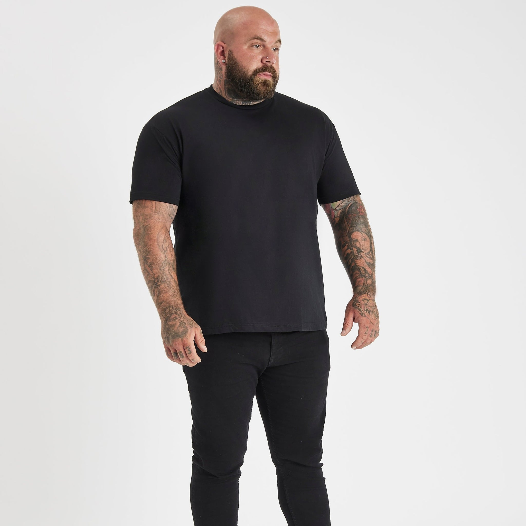 Load image into Gallery viewer, Tall Black Crew Neck