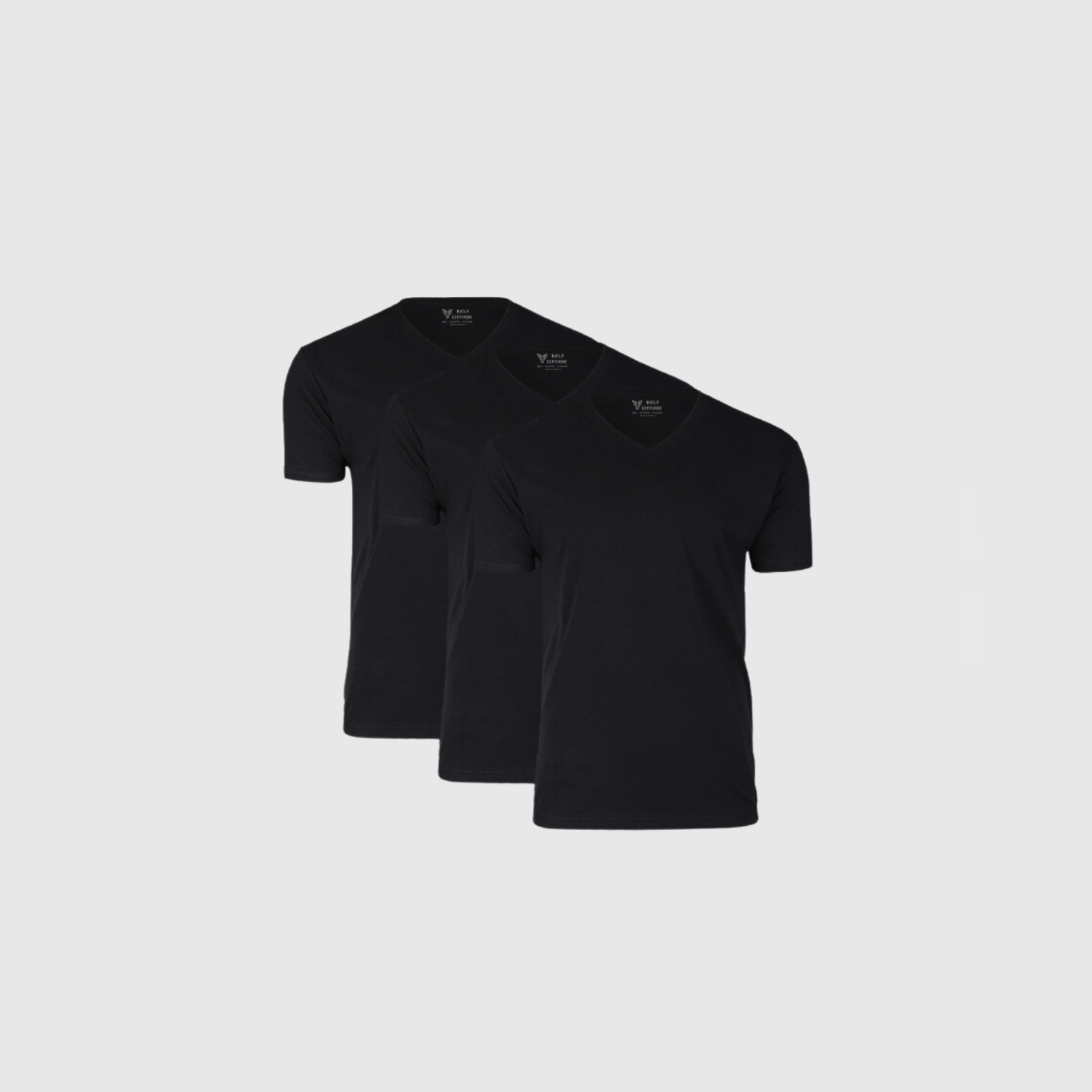 Load image into Gallery viewer, All Black V-Neck 3-Pack