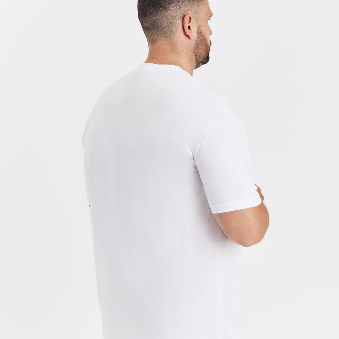 Load image into Gallery viewer, Tall White Crew Neck