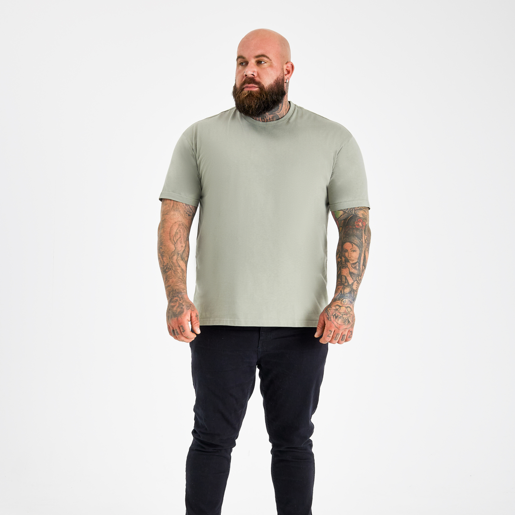 Load image into Gallery viewer, Shadow Green Crew Neck