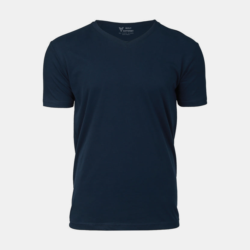 Load image into Gallery viewer, Navy V-Neck