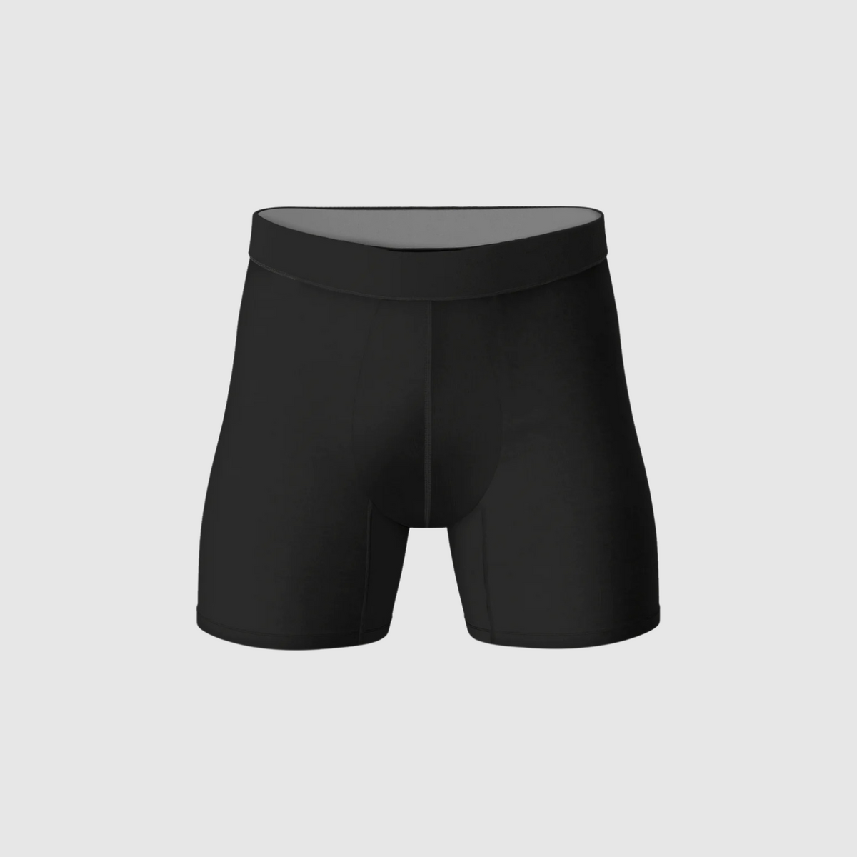 Black Anti-Chafe Bamboo Boxer Briefs