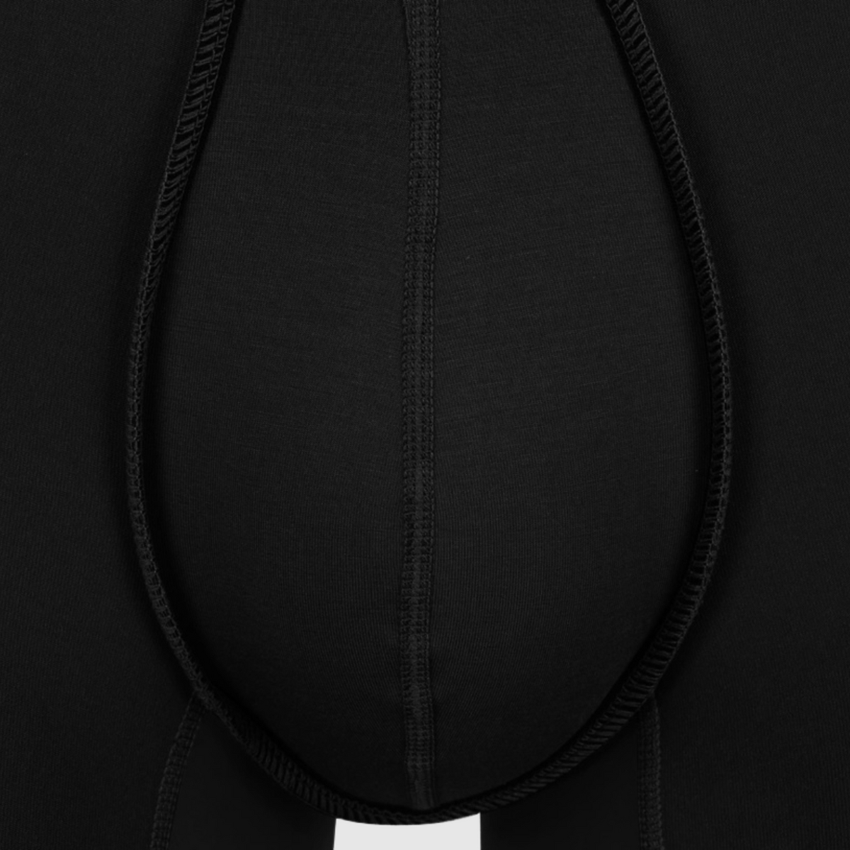Black Anti-Chafe Bamboo Boxer Briefs