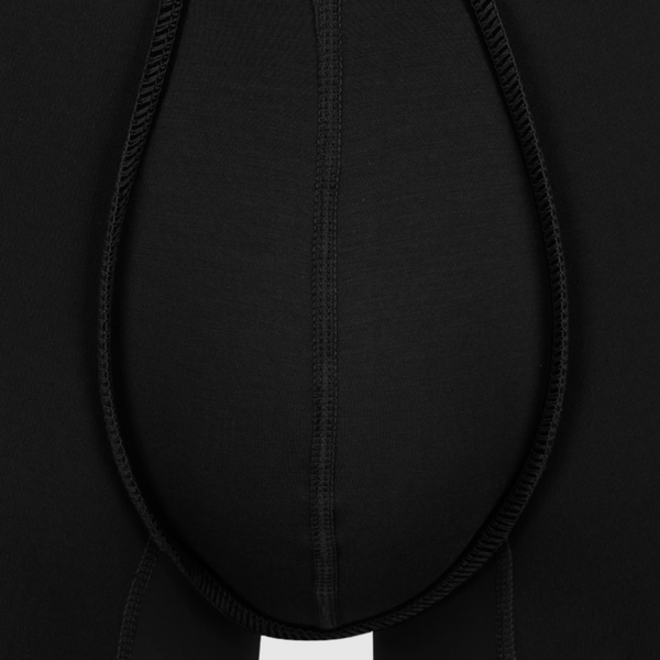 Black Anti-Chafe Bamboo Boxer Briefs