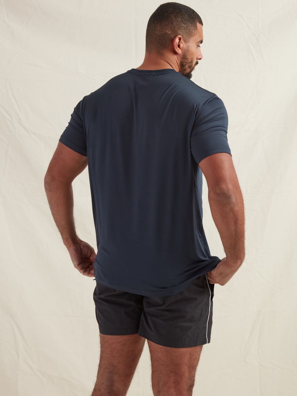 Navy Active Crew Neck T-Shirt