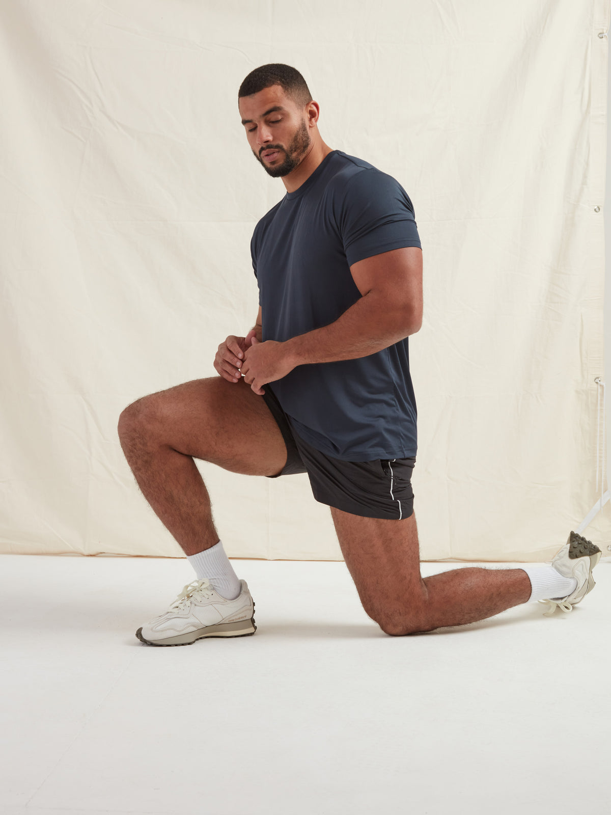 Navy Active Crew Neck T-Shirt