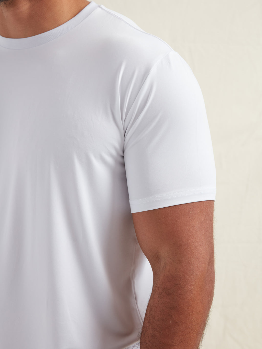 White Active Crew Neck T-Shirt