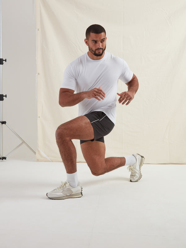 White Active Crew Neck T-Shirt
