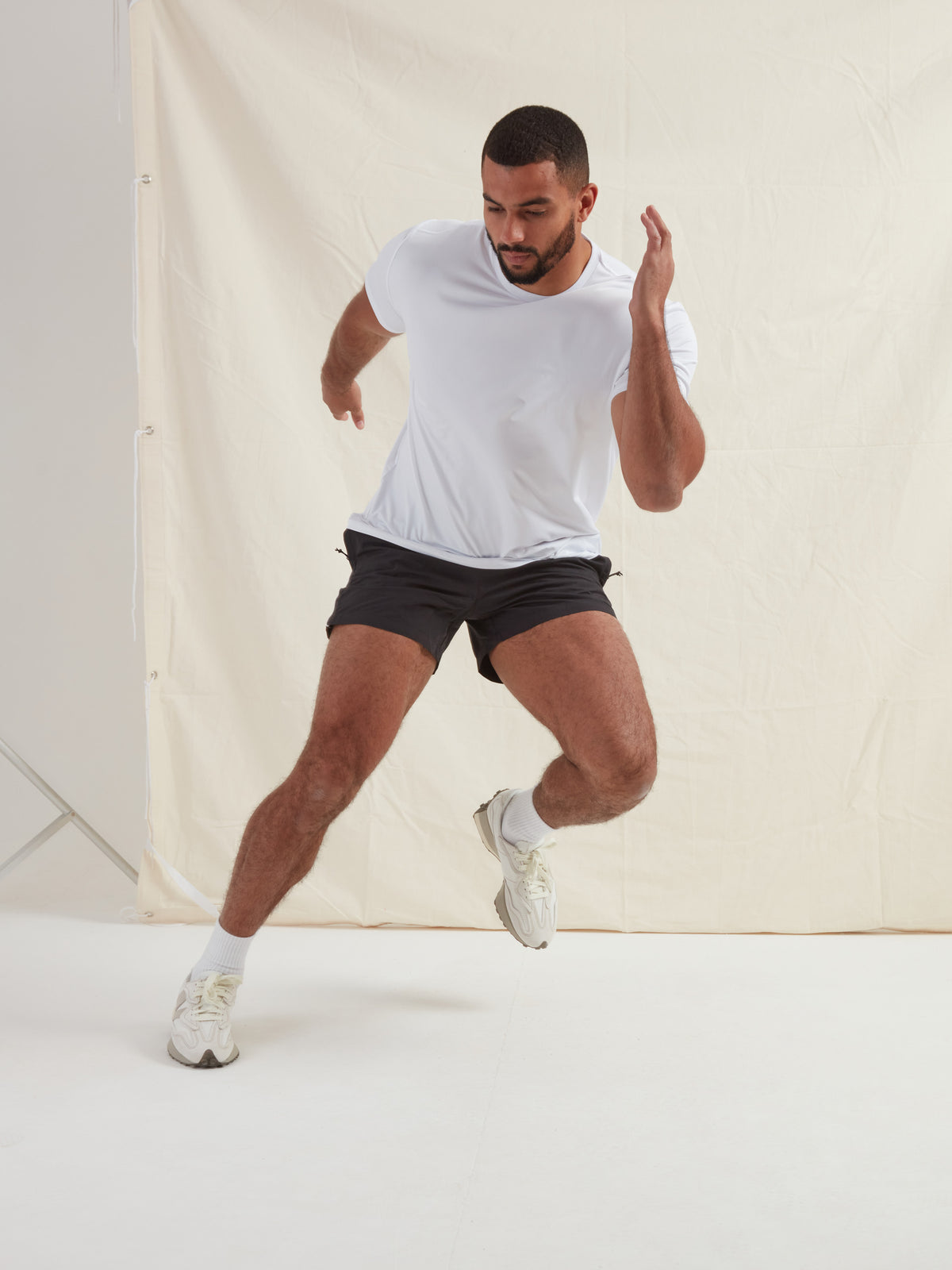 White Active Crew Neck T-Shirt