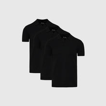 All Black Dress Polo Short Sleeve 3-Pack