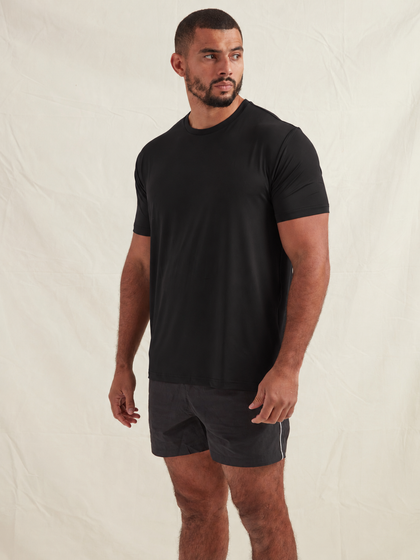 Black Active Crew Neck T-Shirt