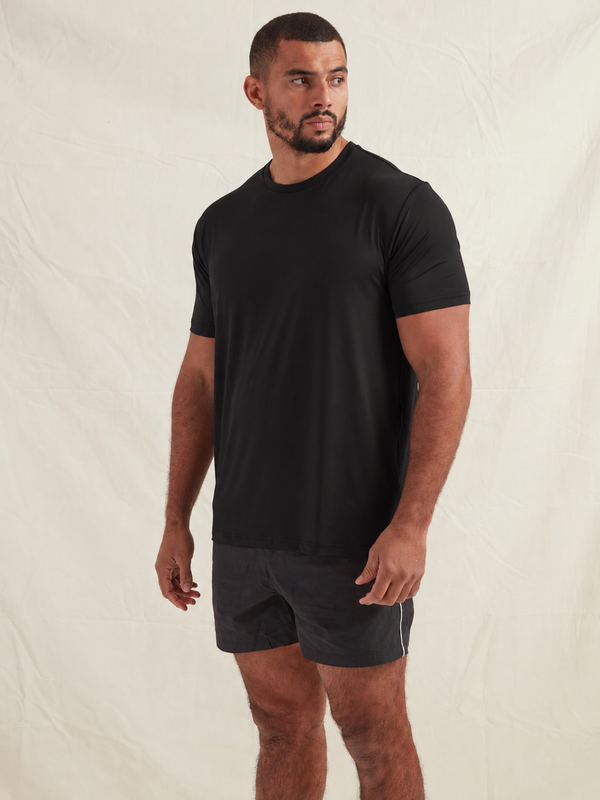 Black Active Crew Neck T-Shirt