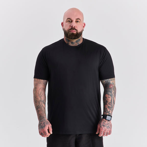 Black Active Crew Neck T-Shirt