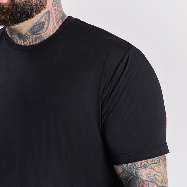 Black Active Crew Neck T-Shirt