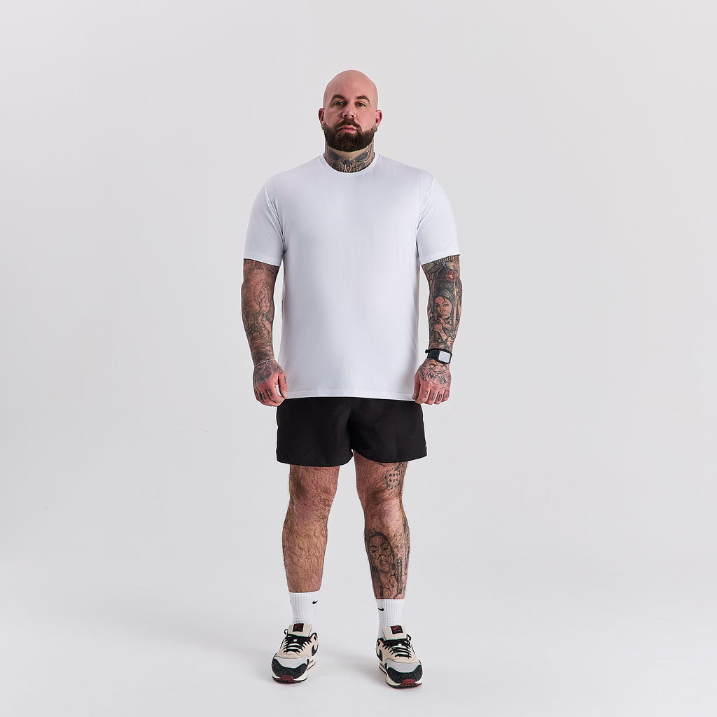 White Active Crew Neck T-Shirt