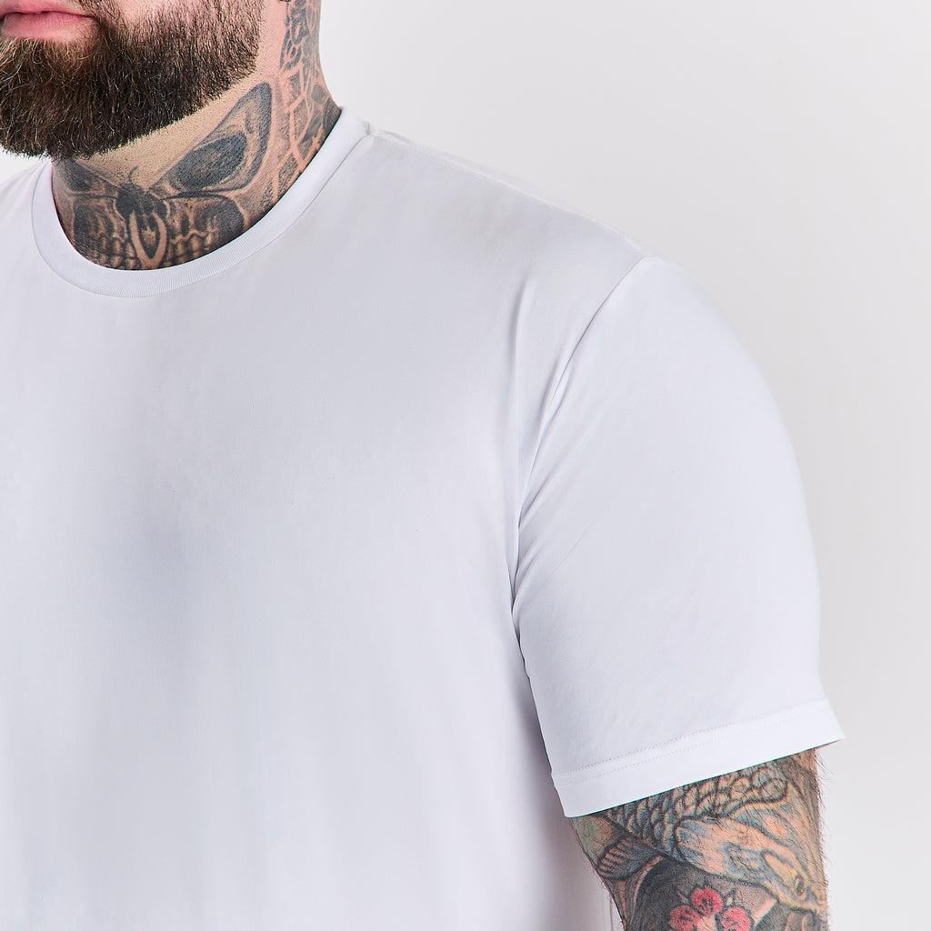 White Active Crew Neck T-Shirt