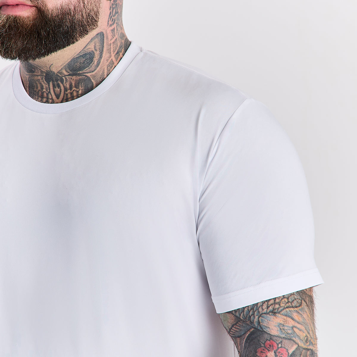 White Active Crew Neck T-Shirt