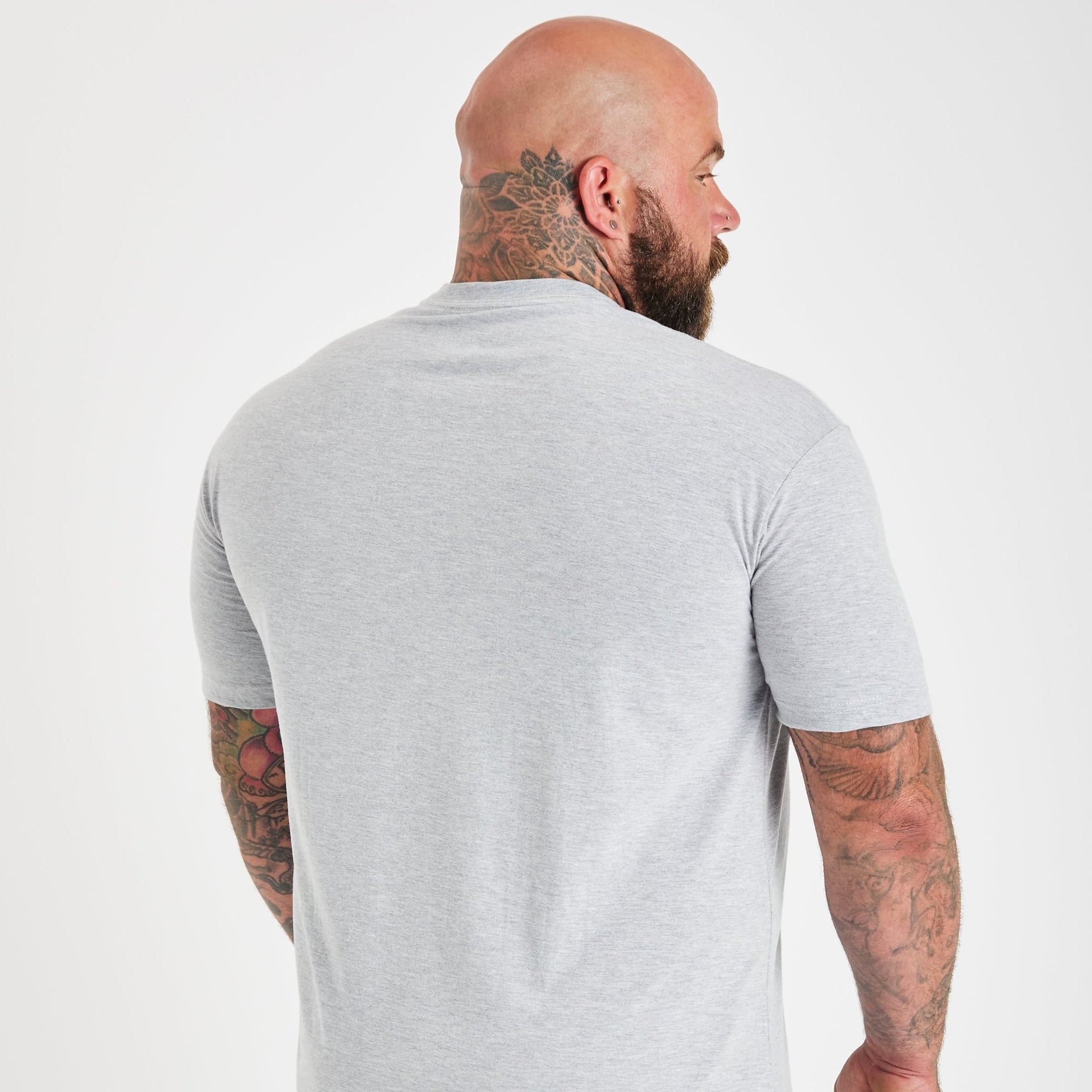 Heather gray t outlet shirt back