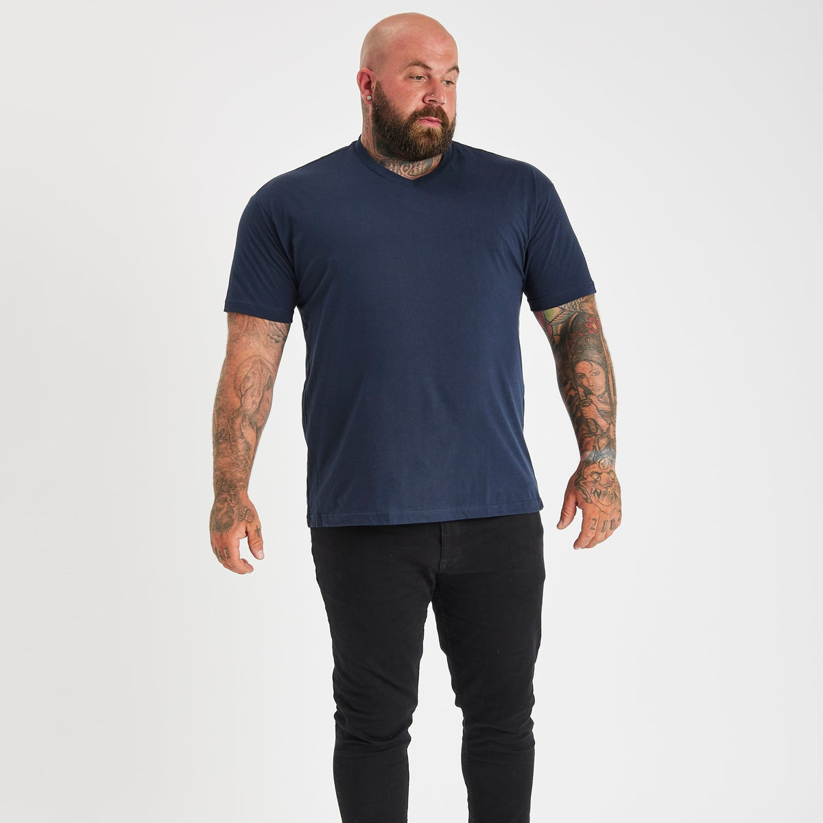 Navy V-Neck T-Shirt