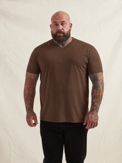 Chocolate V-Neck T-Shirt