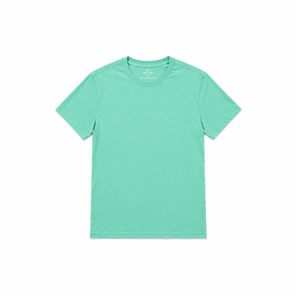 Tall Aqua Crew Neck T-Shirt