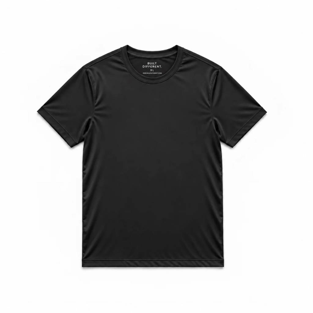 Black Active Crew Neck T-Shirt