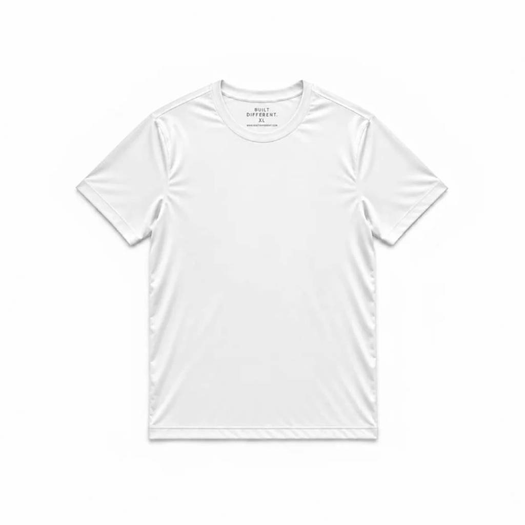 White Active Crew Neck T-Shirt