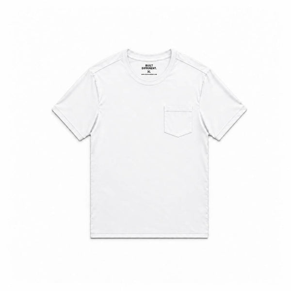 White Pocket Crew Neck T-Shirt