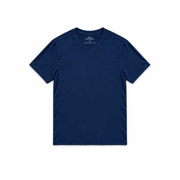 Deep Blue V-Neck T-Shirt