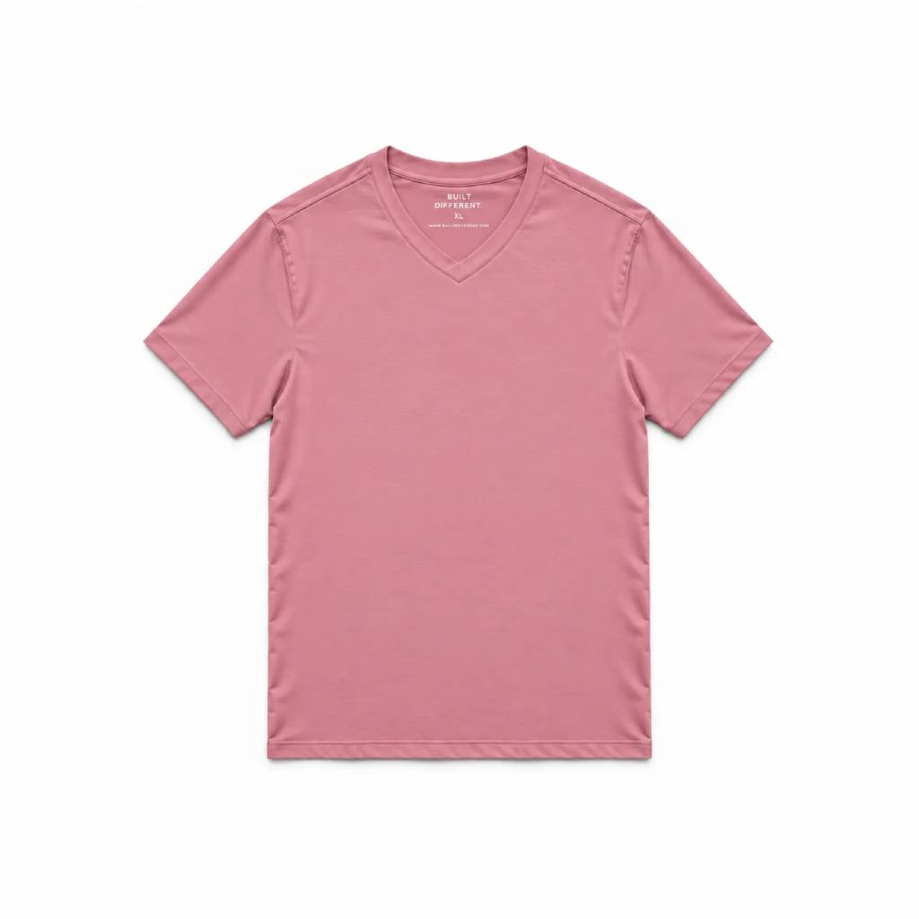 Dusty Rose V-Neck T-Shirt