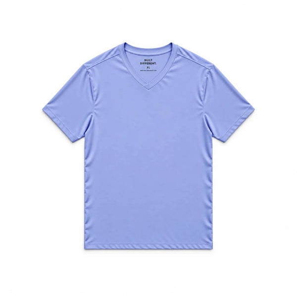 Steel Blue V-Neck T-Shirt