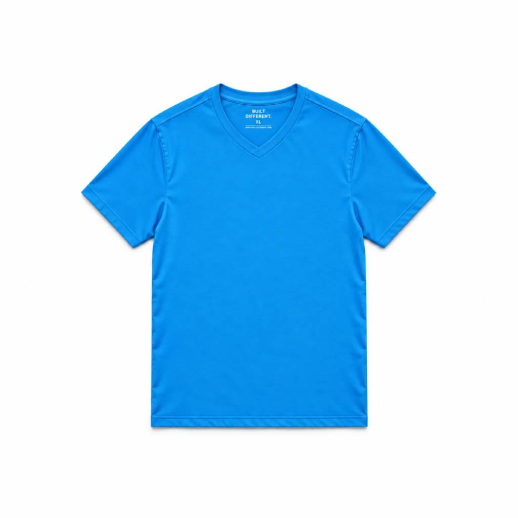 Ibiza Blue V-Neck T-Shirt