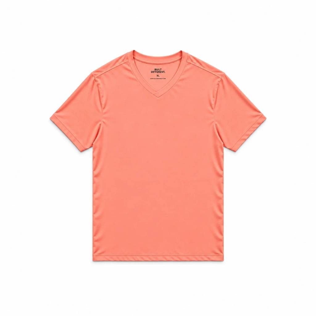 Peach V-Neck T-Shirt