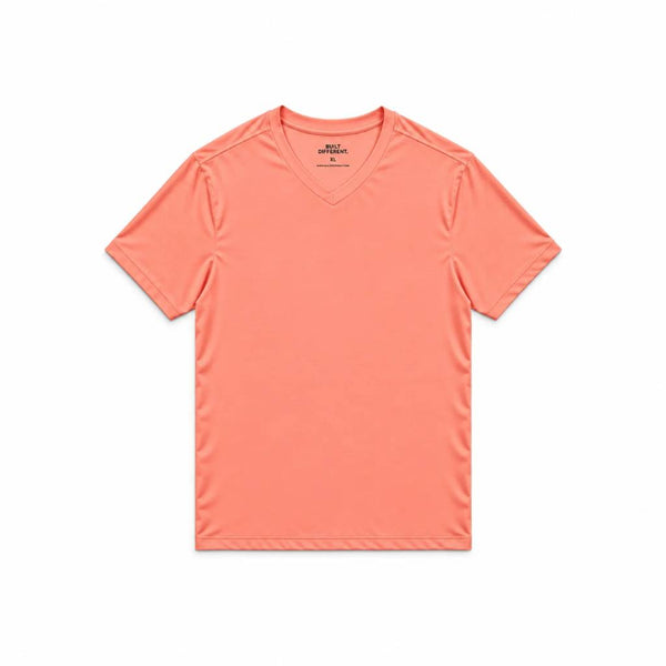 Peach V-Neck T-Shirt