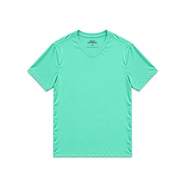 Aqua V-Neck T-Shirt