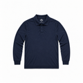 Navy Dress Long Sleeve Polo Shirt