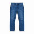 Blue Pull-On Athletic Taper Jeans