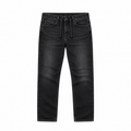 Black Pull-On Athletic Taper Jeans