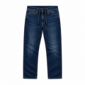 Navy Pull-On Athletic Taper Jeans