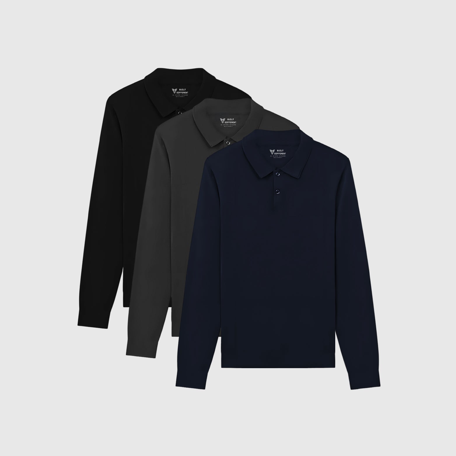 Load image into Gallery viewer, Colour Dress Polo Long Sleeve 3-Pack
