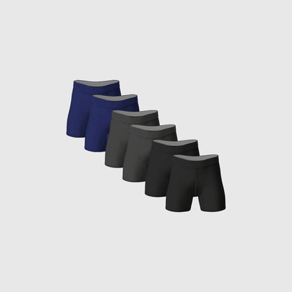 Comfort Anti-Chafe Bamboo Boxer Briefs 6-Pack
